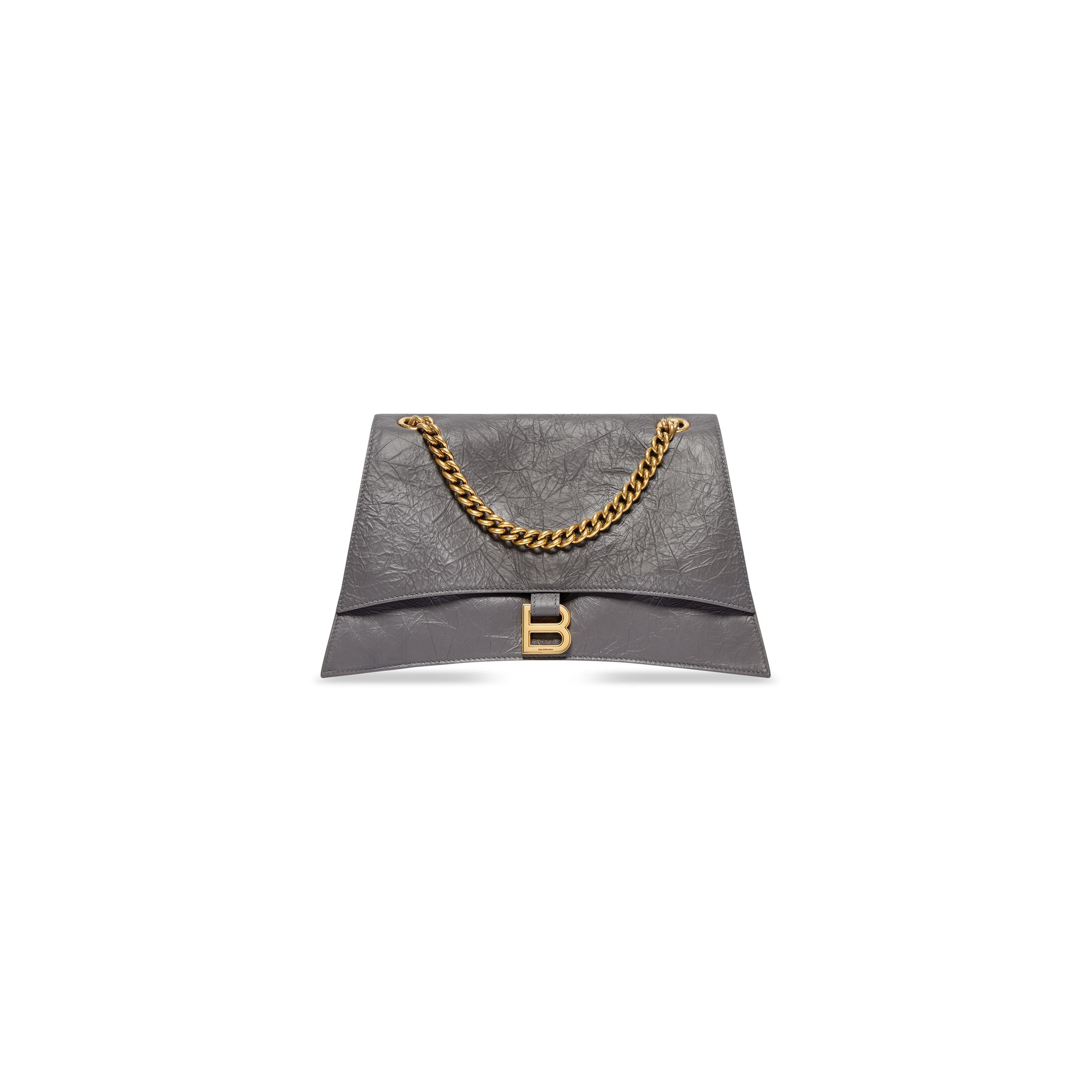 WOMEN'S CRUSH MEDIUM CHAIN BAG IN DARK GREY